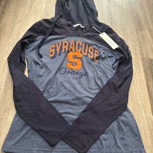NWT Syracuse Orange Lightweight Long Sleeve Hoodie